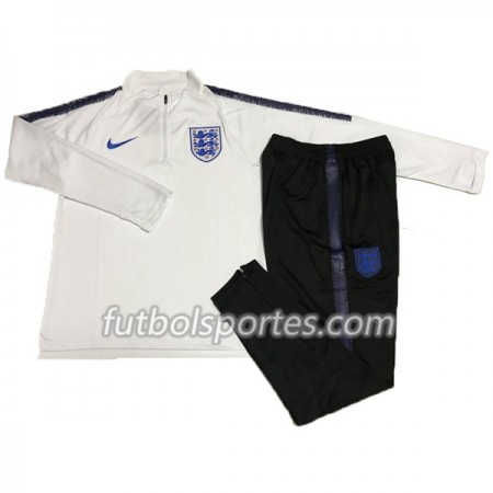 Inglaterra Sudadera de Entrenamiento Trajes 2018 Blanco